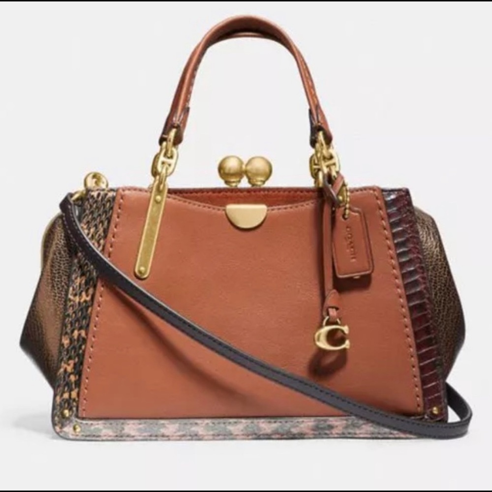 Coach kiss-lock Saddle Dreamer 21 crossbody convertible bag